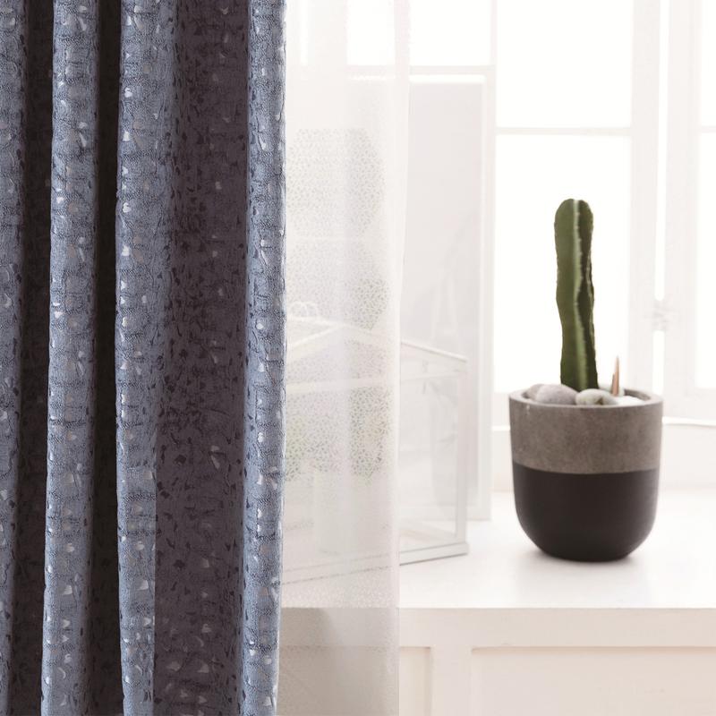 코디커튼 마로니에 블루 속커튼 비비안 연출set